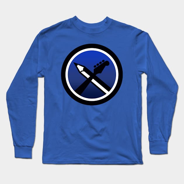 RokrJon Logo Emblem - BLUE VARIANT Long Sleeve T-Shirt by rokrjon